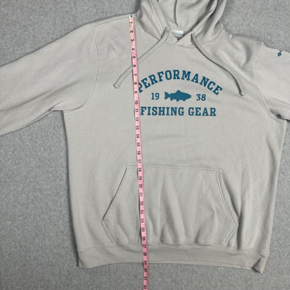 Columbia PFG Hoodie Men XL Gray Pullover‎ Sweatshirt Performance Fishing Gear - Picture 7 of 10